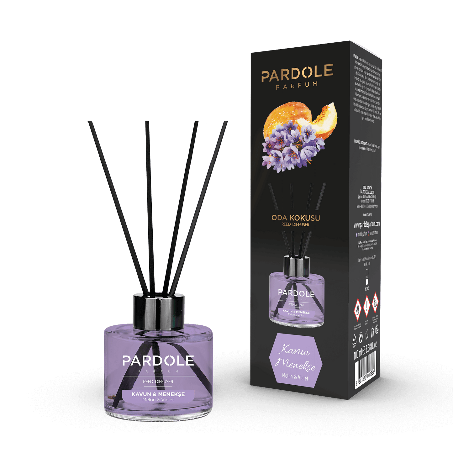 Geurstokjes Melon&Violet 100ML
