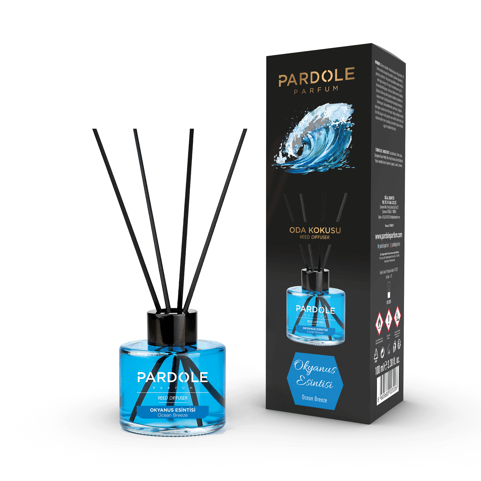 Geurstokjes Ocean Breeze 100ML - Pardole Parfum