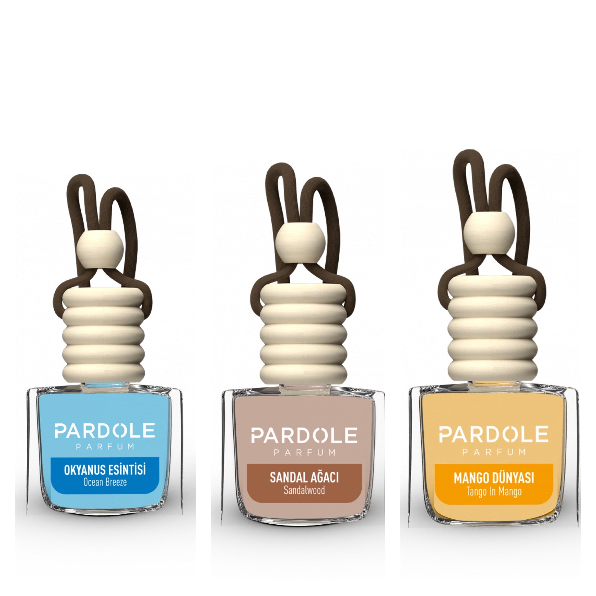 Auto parfum Pakket 3 stuks - Pardole Parfum